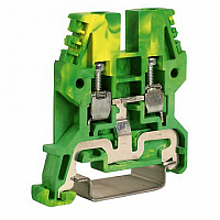 Клемма для заземления с винтовым зажимом DKC Quadro 4мм?, желто-зеленый, ZTO430-RET | код. ZTO430-RET |  DKC